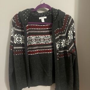 Holden Snowflake Zip Sweater
